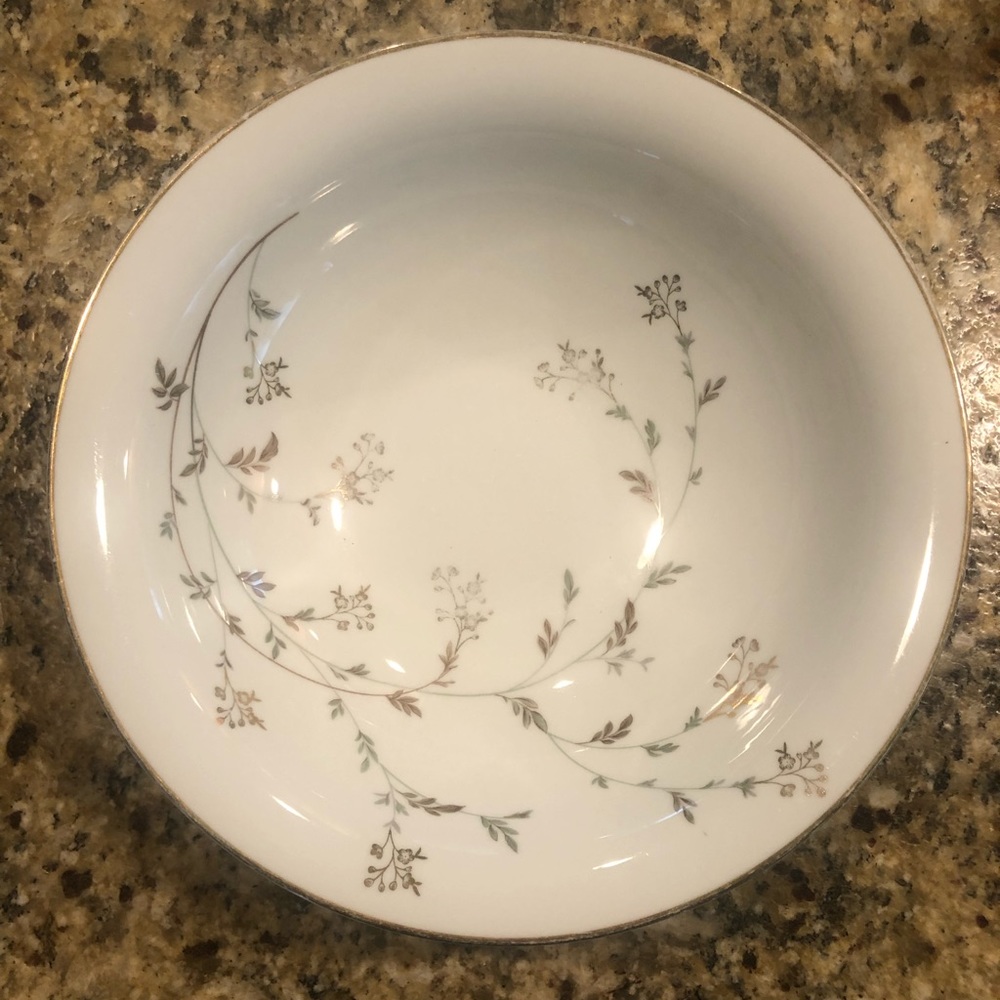 Vintage Gold Trimmed Noritake China Serving Bowl